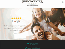 Tablet Screenshot of friscocenterdental.com